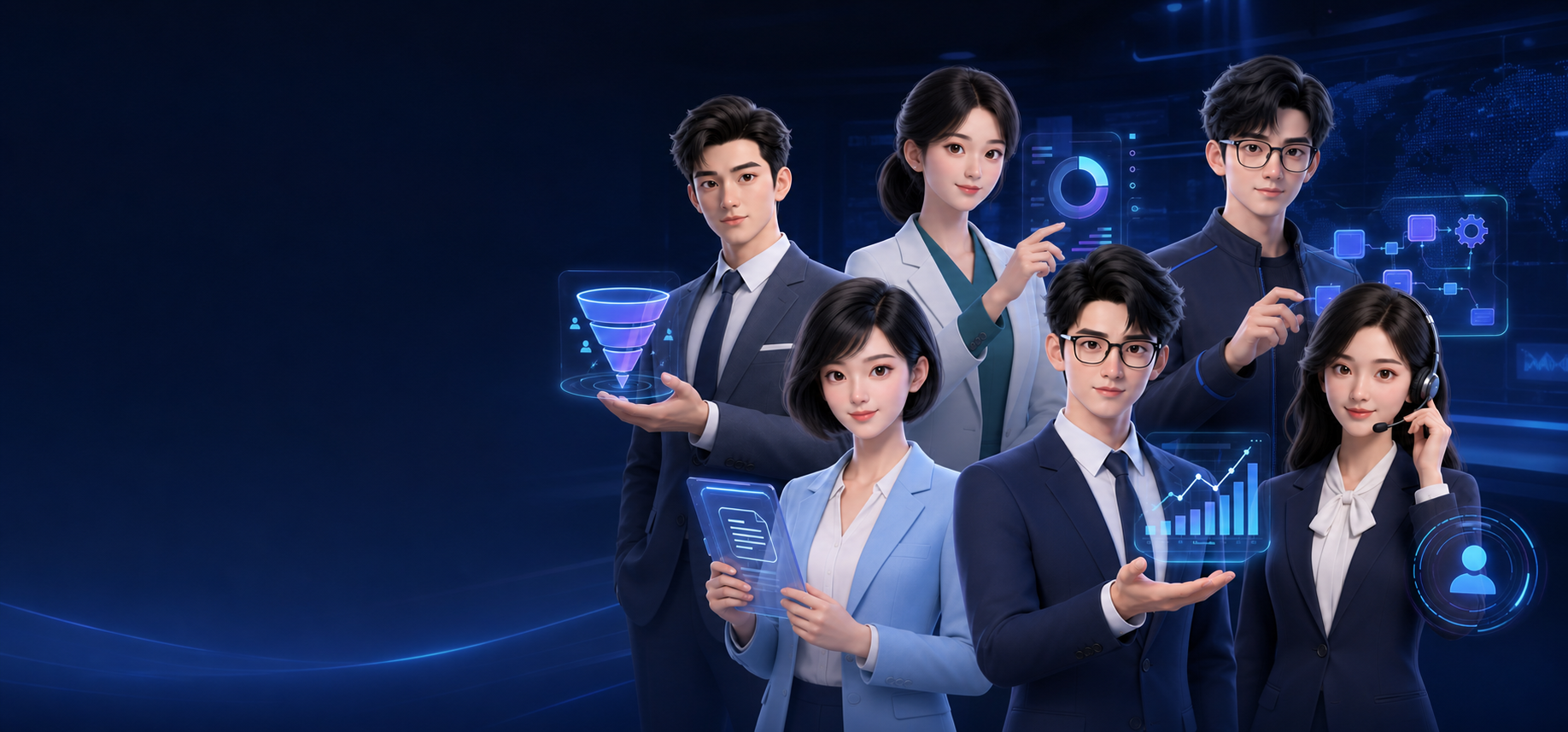 FLOWXSH AI企业数字员工团队